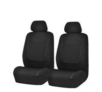 DZSYINGLONGSM Car Seat Cover Sets Car Seat Covers For Fusion Full Set Car Seat Covers Universal Size Side Airbag Compatible Washable Protectors(BLACK 2 PCS)