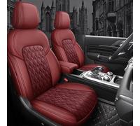 DZSYINGLONGSM Car Seat Cover Sets Car Seat Covers Leather Mixed Car Seat Cover For Lexus For IS250 IS300 IS300h IS350 IS200t IS250C IS300C Accessories Protectors(WINE RED)
