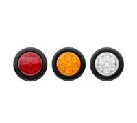 DZSYINGLONGSM Dynamic LED Turn Signal Light 6 LED Indicators 12V 24V Round Trailer Side Marker Light Yellow White Red For Trucks Clearance Lights Truck Turn Signal Lamp(24V Yellow)