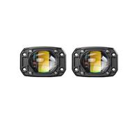 DZSYINGLONGSM Third 3RD Brake Light LED Pods Light Car Flush Mount Work Lamp Tail Bumper Reverse Light 12/24V for Jeep for Wrangler ATV Truck(2pcs Square Light)