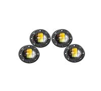 DZSYINGLONGSM Third 3RD Brake Light LED Pods Light Car Flush Mount Work Lamp Tail Bumper Reverse Light 12/24V for Jeep for Wrangler ATV Truck(4pcs Round Light)