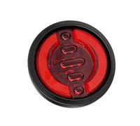 DZSYINGLONGSM Wing Mirror Indicator 1pc 24v 4.92" Led Round Car Rear Tail Light Brake Stop Side Marker Turn Warning Indicator Truck Trailer Reflector Atv Universal Mirror Indicator Light(Red)