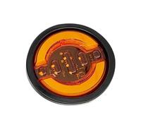 DZSYINGLONGSM Wing Mirror Indicator 1pc 24v 4.92" Led Round Car Rear Tail Light Brake Stop Side Marker Turn Warning Indicator Truck Trailer Reflector Atv Universal Mirror Indicator Light(Yellow)