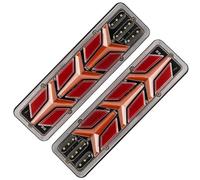 DZSYINGLONGSM Wing Mirror Indicator 2PC Car Truck Tail Light Turn Signal 12 24V LED Rear Brake Light Reverse Signal Lamp Trailer Lorry Bus Camper Caravan Mirror Indicator Light