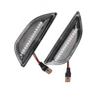 DZSYINGLONGSM Wing Mirror Indicator 2Pcs Car LED Dynamic Side Marker Turn Signal Light Lamp 95994974 95434685 95994973 95434684 For Chevy Mirror Indicator Light(Clear)