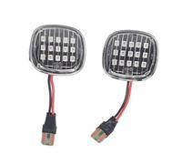 DZSYINGLONGSM Wing Mirror Indicator 2Pcs Car LED Front Side Marker Light Turn Signals 4D0949127D, 1U0949127A For A3 For A4 For A8 Mirror Indicator Light(Clear)
