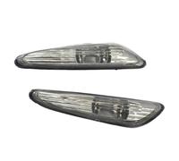 DZSYINGLONGSM Wing Mirror Indicator 2pcs Car Smoke Side Marker Repeater Indicator Light Turning Signal Lamp For BMW For E46 Sedan Wagon 3 Series Facelift 2002-2005 Mirror Indicator Light(Gray)