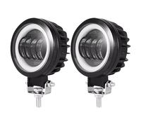 DZSYINGLONGSM Wing Mirror Indicator DC9-30V Pair 4inch Round Motorcycle LED Auxiliary Angel Eye Headlight LED Lights High/Low Beam Turn Signal DRL White Spotlights Mirror Indicator Light