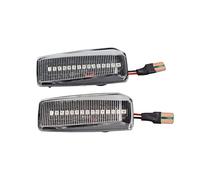 DZSYINGLONGSM Wing Mirror Indicator Lamp 12V Flashing Car Turn Signal Lights Lateral Side Marker Lamps LED Strobe Indicator Accessories For Benz W201 W202 W124 W140 R129(Crystal White)