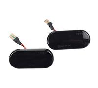 DZSYINGLONGSM Wing Mirror Indicator Lamp 2Pcs Dynamic LED Car Side Marker Lights Repeater Signal For C-Max For Focus For Fusion For Galaxy(Crystal Type)