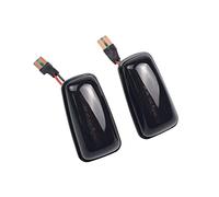 DZSYINGLONGSM Wing Mirror Indicator Lamp Flashing Car Turn Signal Lamps Side Marker Lights Lateral LED For Peugeot 306 106 406 806(Smoked Black)