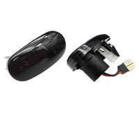 DZSYINGLONGSM Wing Mirror Indicator Lamp For Alfa For Romeo 147 GT MiTo Fiat Bravo LED Dynamic Amber Side Marker Turn Signal Light Car Styling Indicator Lamp(Smoke LENS)