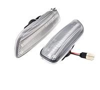 DZSYINGLONGSM Wing Mirror Indicator Lamp Sequential Flashing Car Turn Signal Indicator Dynamic LED Lights For Volvo S60 S80 V70 XC70 XC90 MK1(Silver LENS)