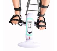 DZTBX Fitness Motorised Pedal Exerciser Electric Mini Exercise Bike,Portable Home Office Leg Arm Foot Cycle Bike with LCD Display Mini Cycling Trainer Stationary Exercise Leg Peddler