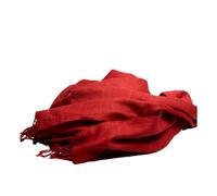 Dzukou Timeless Silk - Silk Scarf for Women - Red - 220 x 60 cm - 100% Handmade Eri Silk Stole, red, One size