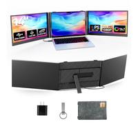 DZVW 14.3" Screen Extender - HDR Laptop Screen Extender HDMI USB C Travel External Display with Smart Cover Gaming Monitor for PC MAC Switch Phone Computer-S03