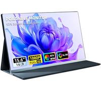 DZVW Portable Monitor for Laptop - 15.6" FHD 1080P Laptop Screen Extender Portable 85% NTSC Display USB-C/USB-A/HDMI for Windows Mac Work Travel