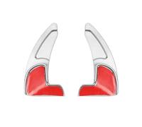 DZWDY Shift Paddle Extensions Compatible with Jeep for Cherokee KL for Grand for Overland 2015 Car Steering Wheel Paddle Shifter Extension Gear Sticker Accessories(Silver)