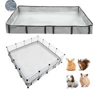 DZWLKJ Guinea Pig Cage Liner Tarp Bottom Waterproof and Washable Base Also for Rabbits, Bunny, Chinchesillas, Hedgehog, Ferrets and Other Small Animals(48x48 inches)