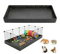 DZWLKJ Guinea Pig Cage Liner,Tarp Bottom Waterproof and Washable Base,Elastic Cord, Also for Rabbits, Bunny, Chinchesillas, Hedgehog, Ferrets and Other Small Animals(24x48 inches)