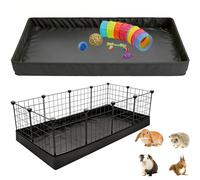 DZWLKJ Guinea Pig Cage Liner,Tarp Bottom Waterproof and Washable Base,Elastic Cord, Also for Rabbits, Bunny, Chinchesillas, Hedgehog, Ferrets and Other Small Animals(24x48 inches)
