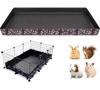 DZWLKJ Guinea Pig Cage Liner,Washable Tarp Bottom Base,Cherry Graphic,28"x42", Reusable for Rabbit, Chinchilla, Hedgehog, Ferret & Other Small Animals.