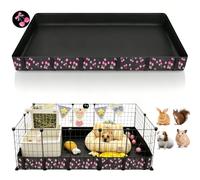 DZWLKJ Guinea Pig Cage Liner,Washable Tarp Bottom Base,Cherry Graphic,28"x56", Reusable for Rabbit, Chinchilla, Hedgehog, Ferret & Other Small Animals.