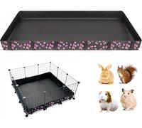 DZWLKJ Guinea Pig Cage Liner,Washable Tarp Bottom Base,Cherry Graphic,36"x36", Reusable for Rabbit, Chinchilla, Hedgehog, Ferret & Other Small Animals.
