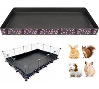 DZWLKJ Guinea Pig Cage Liner,Washable Tarp Bottom Base,Cherry Graphic,42"x56", Reusable for Rabbit, Chinchilla, Hedgehog, Ferret & Other Small Animals.