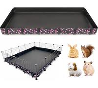 DZWLKJ Guinea Pig Cage Liner,Washable Tarp Bottom Base,Cherry Graphic,48"x60", Reusable for Rabbit, Chinchilla, Hedgehog, Ferret & Other Small Animals.