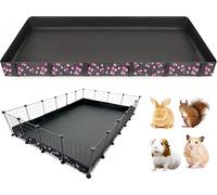 DZWLKJ Guinea Pig Cage Liner,Washable Tarp Bottom Base,Cherry Graphic,48"x72", Reusable for Rabbit, Chinchilla, Hedgehog, Ferret & Other Small Animals.