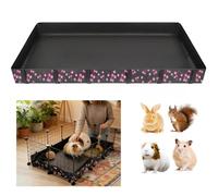DZWLKJ Waterproof Guinea Pig Cage Liner,Washable Tarp Bottom Base,Cherry Graphic,28"x42", Reusable for Rabbit, Chinchilla, Hedgehog, Ferret & Other Small Animals.