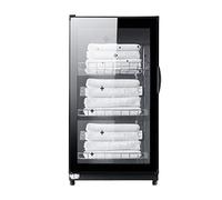 DZWSD Towel Warmer Vertical cabinet Hot Towel Sterilizer Ozone + UV + infrared low temperature Nail Salon Spa Facial Beauty Salon Disinfector Tool (black)