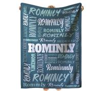 DZWSZ Personalised Name Blanket, Personalised Baby Blankets with Name, Custom Throw Blanket for Bed, Customized Soft Blanket for Kids Adults Gift for Mothers Fathers Day Birthday Anniversary Wedding