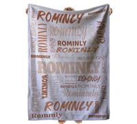 DZWSZ Personalised Name Blanket, Personalised Baby Blankets with Name, Custom Throw Blanket for Bed, Customized Soft Blanket for Kids Adults Gift for Mothers Fathers Day Birthday Anniversary Wedding