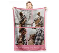 DZWSZ Personalised Photo Blanket, Baby Blanket, Custom Blanket with 1-9 Photo Collages, Throw Blanket, Christmas Halloween Blankets For Sofas, Personalised Gifts Daughter Blanket From Mum