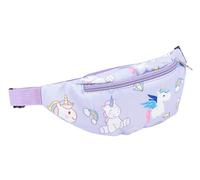 Dzxin Fanny Pack,Kids Bum Bag Bumbag Cartoon Hipsack Belt Bag Waist Bag Fanny Pack Fabric Nylon Money BeltCrossbody Chest Bag for Children Grils Boys Running Hiking Travel Sports (Purple Unicorn)