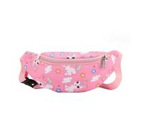 Dzxin Kids Fanny Pack, Cute Unicorn Kids Bum Bag Bumbag Waist Pack Cartoon Hipsack Belt Bag Small Belt Bum Bag Crossbody Purse Waist Pouch for Toddler Girls Boys Running Hiking Travel Sports(Pink)