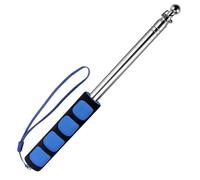 Dzxin Telescopic Flag Pole, 2M Handheld Flagpoles Stainless Steel Handheld Flag Pole Portable Extendable Flag Pole for Teacher Classroom Tour Guide Banner Flag (Blue)