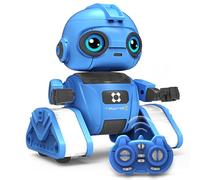 Dzxlin Robot Toys for Boys and Girls, Rechargeable Remote Control Robot for Kids 3-9, Gesture Sensing, Light Projection, Dance Moves, and Music - Fun Robot Toy Gift for Boys and Girls (Light Blue)