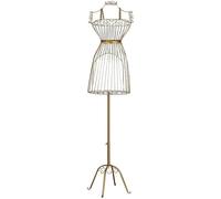 DZYHFCO Female Mannequin, Iron Art Tailor Dummy Half-Length Height Adjustable Decoration Shop Window For Clothing(A)