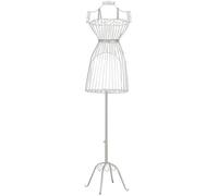 DZYHFCO Female Mannequin, Iron Art Tailor Dummy Half-Length Height Adjustable Decoration Shop Window For Clothing(B)
