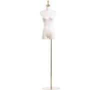 DZYHFCO Mannequin J-Manikins Female Tailors Dummy Dressmakers Fashion Students Display Bust With Metal Base Detachable(D)