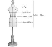 DZYHFCO Mannequin J-Manikins Small Tailor Dummy Female, Mini Doll Dress Form Display Dressmakers Manikins Decoration(White,43832)