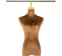 DZYHFCO Mannequin Torso Female, Half Body Dress Form For Wedding/Sewing Display, Dresses Tailors Dummy Manikin(Brown)