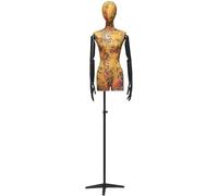 DZYHFCO Professional Female Tailors Dummy Dressmakers Clothing Store Model Props Chinese Style Print Window Display(9)
