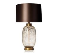 DZYHFCO Table Lamps Luxury Glass Bottle Table Lamp Modern Glass Decor Desk Light Rustic Cottage Styles Lighting for Bedroom Living Room Home Office Coffee Table Bookcase Nightstand Night Lights (Color