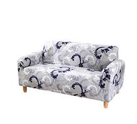 DZYP Sofa Covers Slipcover,High Stretch Elastic Fabric Stain Resistant Machine Washable Print Couch Cover,Furniture Cover for Sofa. (P11,2 seater)