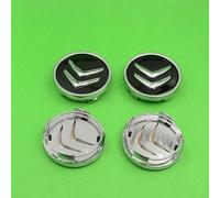 DZYYDS 4pcs Car Hub Cap for Citroen C5 Aircross 2017-2022,3D Alloy Automotive Wheel Center Cover with Car Logo Emblem Styling Accessories,Black