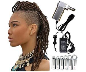 DZZTHSH Dreadlocks Maker with 6 Head, Instant Dreadlock Machine for Locs, Handheld Crochet Braiding Tool for Quick DIY Hair Extensions, Make Perfect Dreadlocks